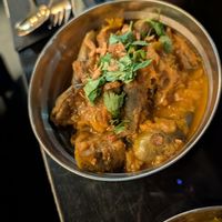 Aubergine side dish at Cardamom Black in Harrogate