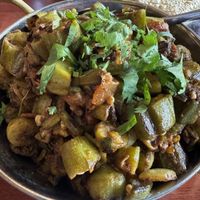 Bindi masala  at Tikka & Grill in Denver