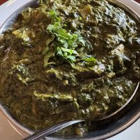 Tofu saag— best we’ve ever had   at Tikka & Grill in Denver