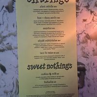 Menu 2/2 at Mood Swing in New Westminster