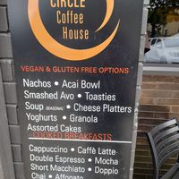 Vegan options at Circle Coffee House in New Norfolk