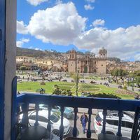 Great view at Cappuccino Cafe in Cusco