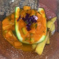 Stuffed zucchini   at Ylla Organic Fusion in Aguas Calientes