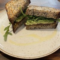 Veggie sandwich. at Milenaria Café in Lima