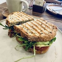 Sandwich veggiees  at Milenaria Café in Lima