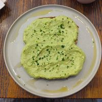 Vegan avocado sourdough toast at Milenaria Café in Lima