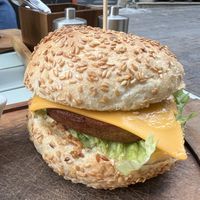 Vegan seitan burger   at Balzac Burger in Tours