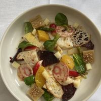 Seasonal veggies salad  at Auberge du Bon Laboureur in Chenonceaux