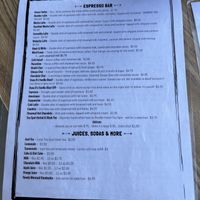 Menu  at Walnut Cafe in Boulder