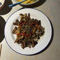 oyster shrooms with chilli salt  at Ga Ga Kitchen + Bar in Glasgow