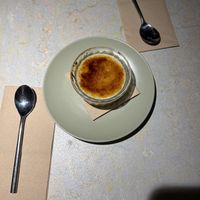 coconut + mango crème brûlée  at Ga Ga Kitchen + Bar in Glasgow