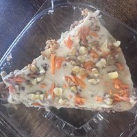 Raw carrot cakee  at Royal Health World Retail & Cafe in Atlanta