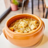 vegan casserole at Green To Go in Montevideo