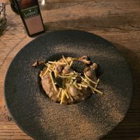 Vegan risotto at Grey in Vilnius