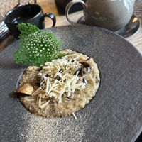 Vegan mushroom risotto   at Grey in Vilnius