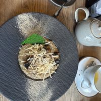 Vegan mushroom risotto   at Grey in Vilnius