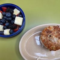 sides of hash browns & fruit   at Snooze in San Diego