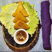 Potato samosa at RAMARN THAI in Lancaster