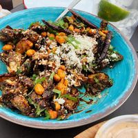 brussels sprouts. no cheese. good. at Federales Denver in Denver