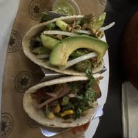 Mushroom taco below, asparagus above   at Federales Denver in Denver