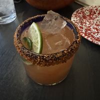 Spicy watermelon margaritaas  at Federales Denver in Denver