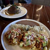 Chorizo tacos  at Ocean's Isla in Isla Mujeres