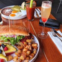 Vegan Breakfast Sandwich at Ocean's Isla in Isla Mujeres