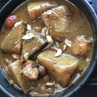Roti with Massamam Curry   at Shambhala in Koh Phayam