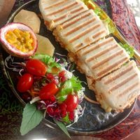 Vegan Sandwich at Shambhala in Koh Phayam
