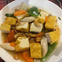 Tofu stir fry with garlic & chilli at KoDam Kitchen in Ao Nang