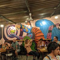 Colourful place at Taqueria Los Molcas in Brisas De Zicatela