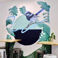 Artwork at Green St Cafe in Morley