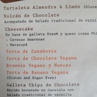 los postres en naranja son veganos at La Civeta & el Elefante - Café in Medellin
