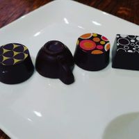 Beautiful chocolate at Mesob Ethiopian in Montclair