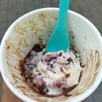 Sabor blackberry cheesecake at Beyond Sugar Heladería in Mexico City