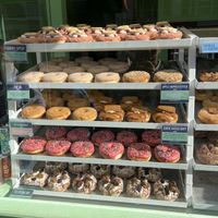 So many options 😋  at Rodeo Doughnuts - Bond St Station in London