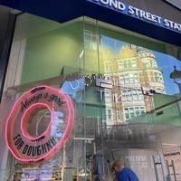 outside   at Rodeo Doughnuts - Bond St Station in London