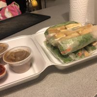 Double order.  The perfect meal!  at Sai Gon Deli in St Croix