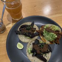 Various mushroom tacos  at Hambrusia in La Paz