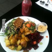 This is a photo of my all vegan meal at Glo restaurant in Iceland.  I hope you can post this with my review (from ChickpeaDee). at Glo - Engjateigur in Reykjavik