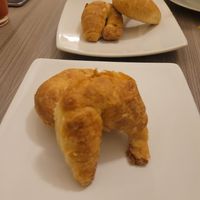 croissants came with the meal at Marvelous Vegan Plant Power Food in Bogota