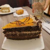 amazing tart at Marvelous Vegan Plant Power Food in Bogota