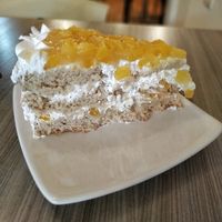 Torta de piña 🌱💛 at Marvelous Vegan Plant Power Food in Bogota