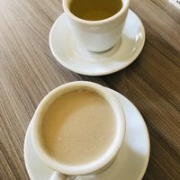Coca tea and coca chai  at Marvelous Vegan Plant Power Food in Bogota