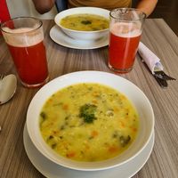 Soup at Marvelous Vegan Plant Power Food in Bogota