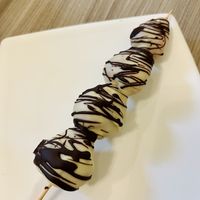 Chocolate covered strawberries  at Marvelous Vegan Plant Power Food in Bogota