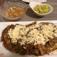 A plantain goulash   at Marvelous Vegan Plant Power Food in Bogota