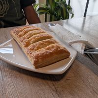 Guava cheese pastry at Marvelous Vegan Plant Power Food in Bogota