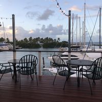 Outdoor seating!  at The Galleon in St Croix