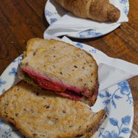 Vegan smash and blueberry croissant at RóCo Café in Dublin